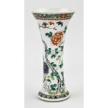 Chinese Familie Verte vase, H 25.5 cm.