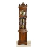 Antique Gustav Becker grandfather clock, 1890