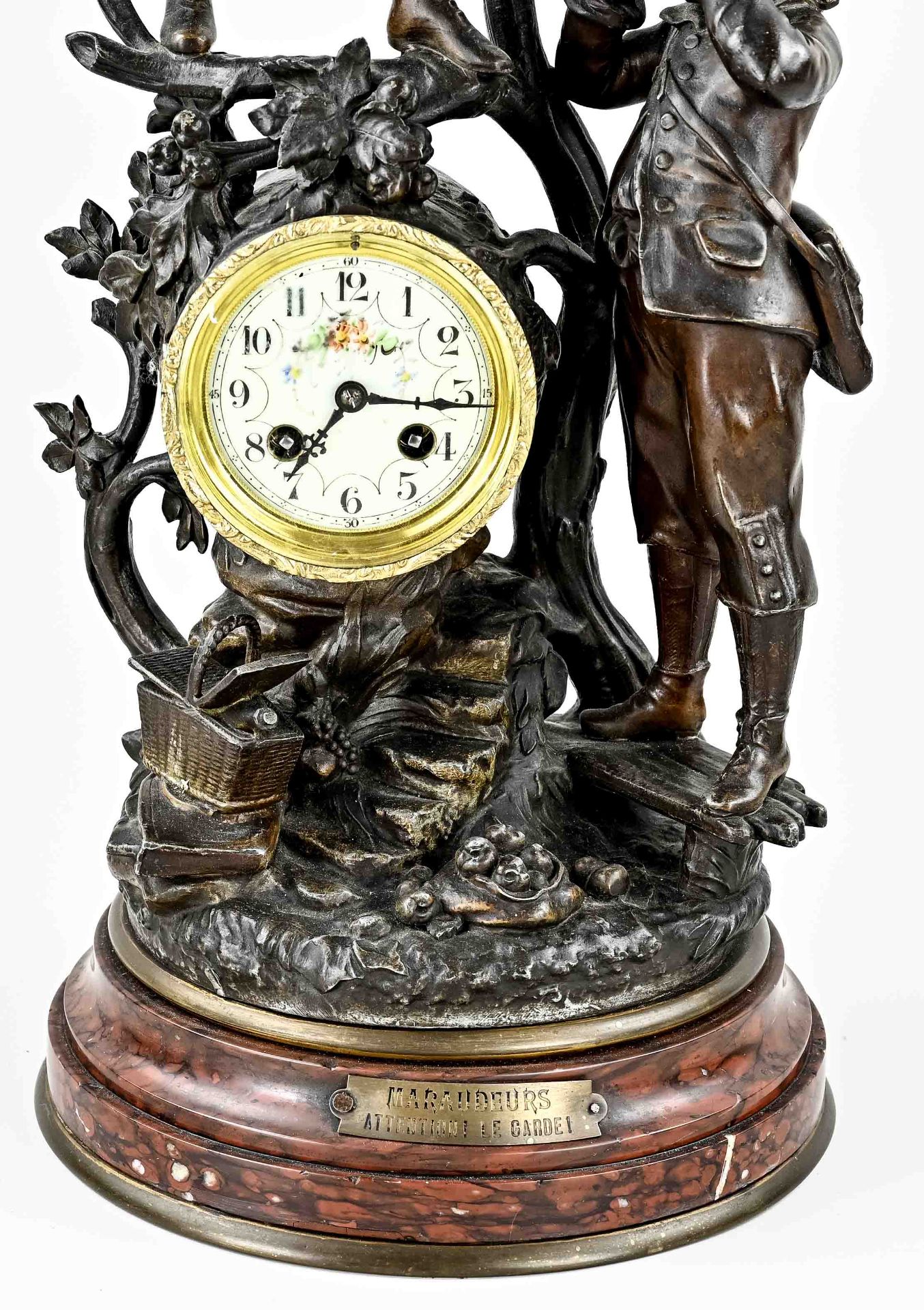 Antique French mantel clock - Image 2 of 2