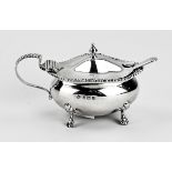 silver mustard pot