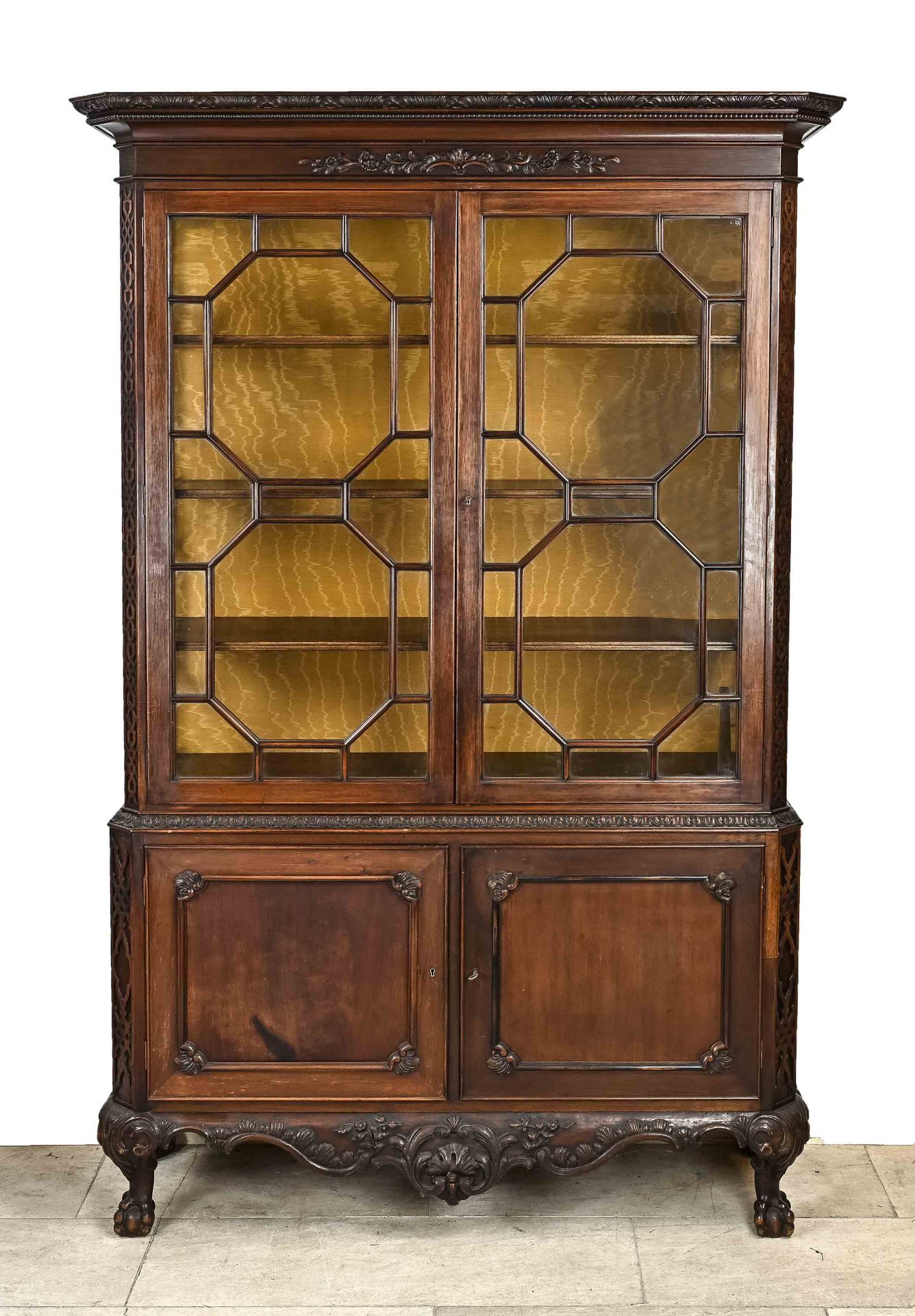 Antique English display cabinet, 1900