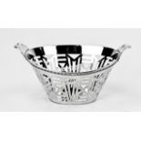 Silver candy basket