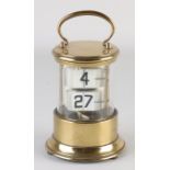 Antique calendar clock, H 14 cm.