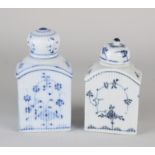 Two German tea canisters