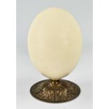 Ostrich egg on stand