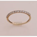 Ring with zirconias, 9 krt