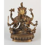 Antique bronze Buddha, H 22.5 cm.