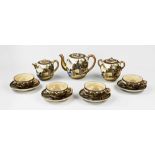 Antique Japanese Satsuma tea set