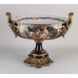 Large Sevres style fruit bowl