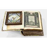 18th century bible + 17th century tile