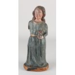 18th century woodcarved figure, H 24 cm.