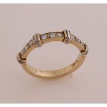 Gold ring with diamond