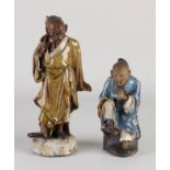 Two antique Chinese statues