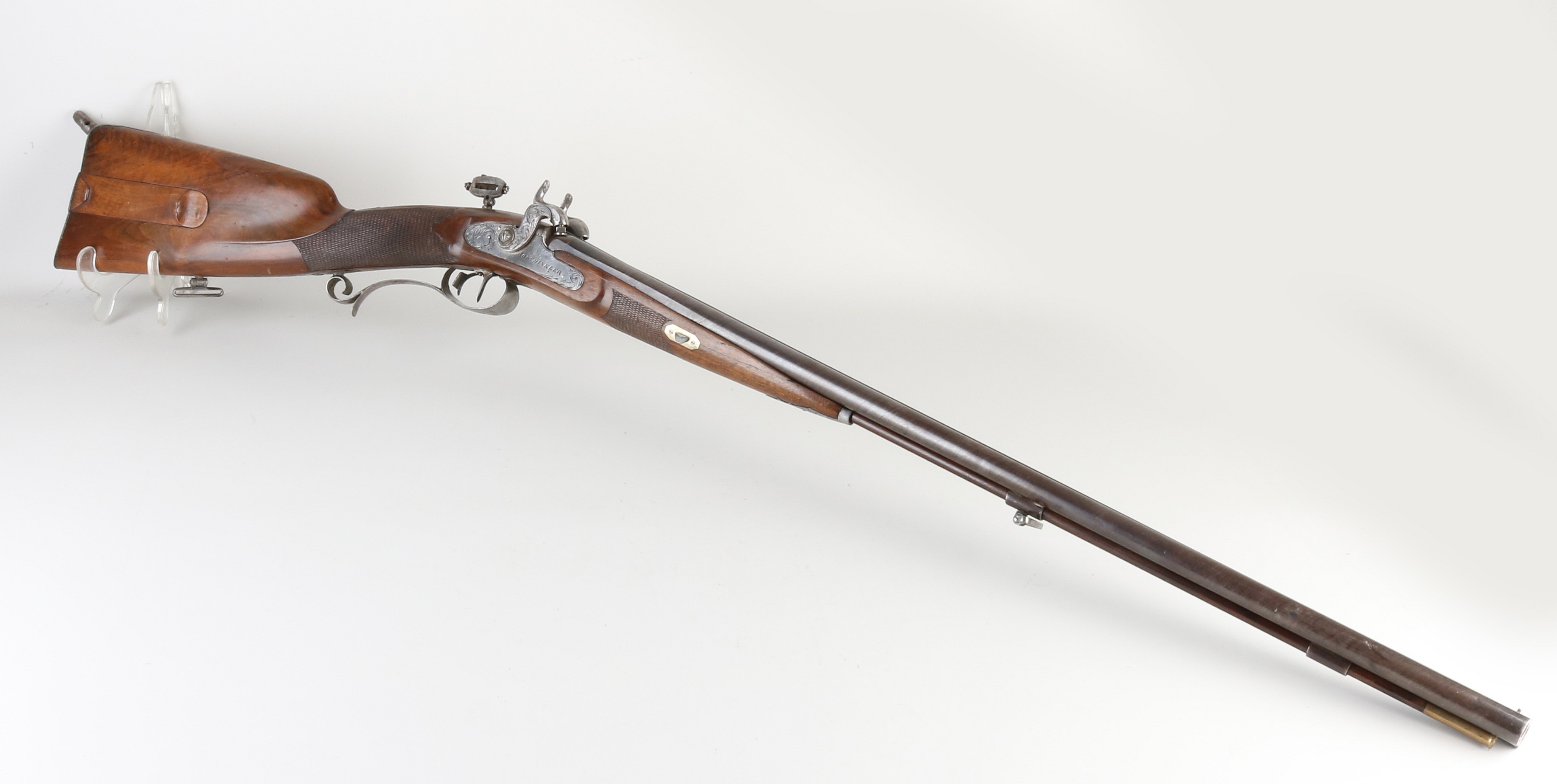 Antique German shotgun, L. 119 cm.