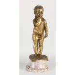 French bronze figure, Girl