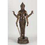 Buddhist bronze figure, H 41 cm.