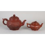 Two Chinese Yixing teapots