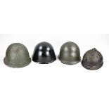 Military helmets (4x)