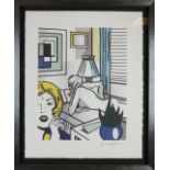 Roy Lichtenstein, Woman in interior