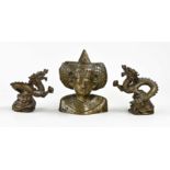 Three oriental figures