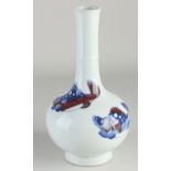Chinese pipe vase, H 24.5 cm.