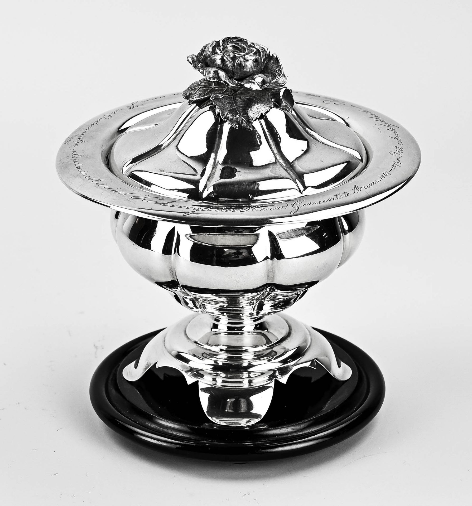 silver tobacco jar