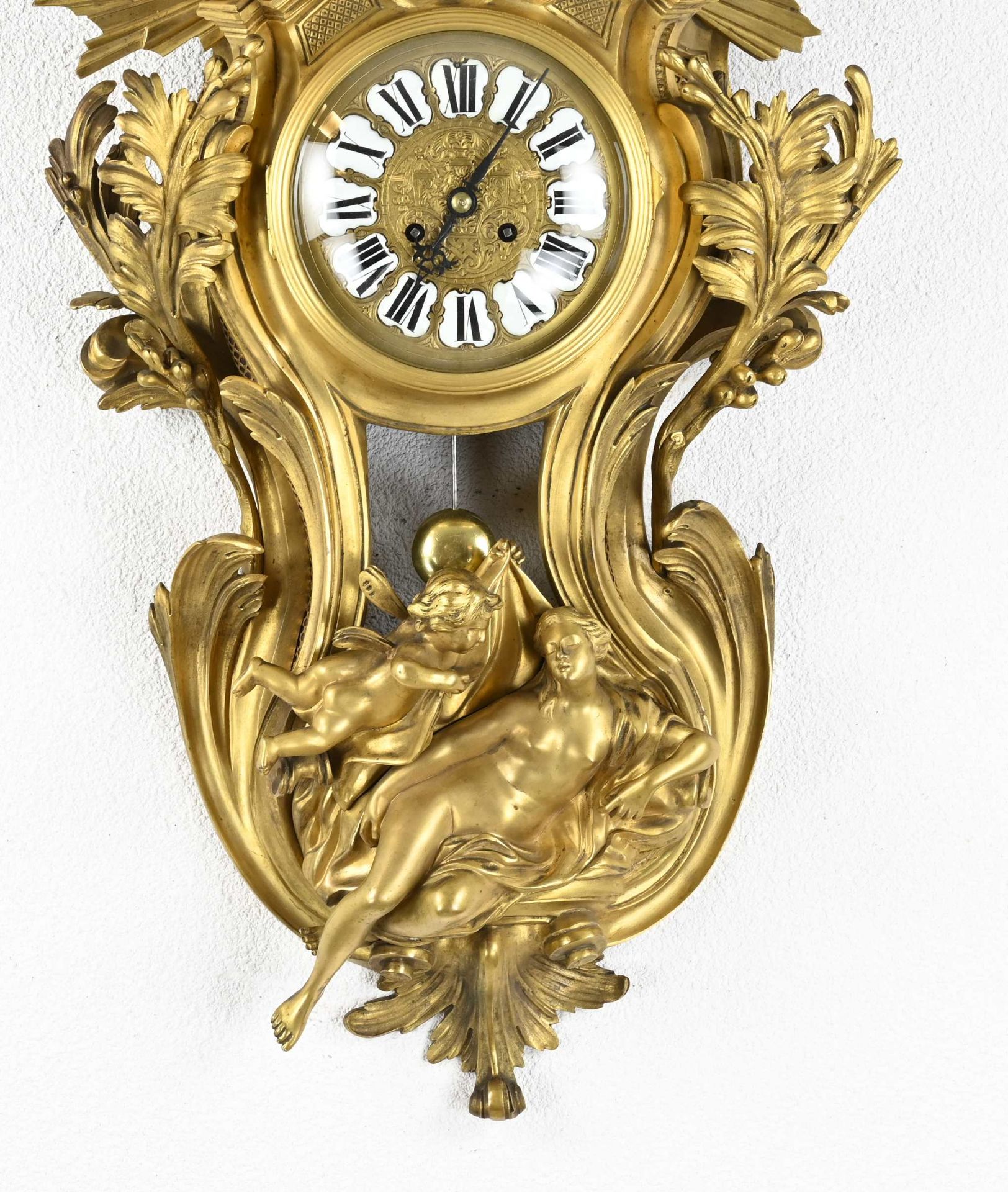 19th century French cartel clock, 1850 - Image 3 of 3