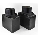 Two men's hats in a box