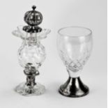 Spreader & glass with silver