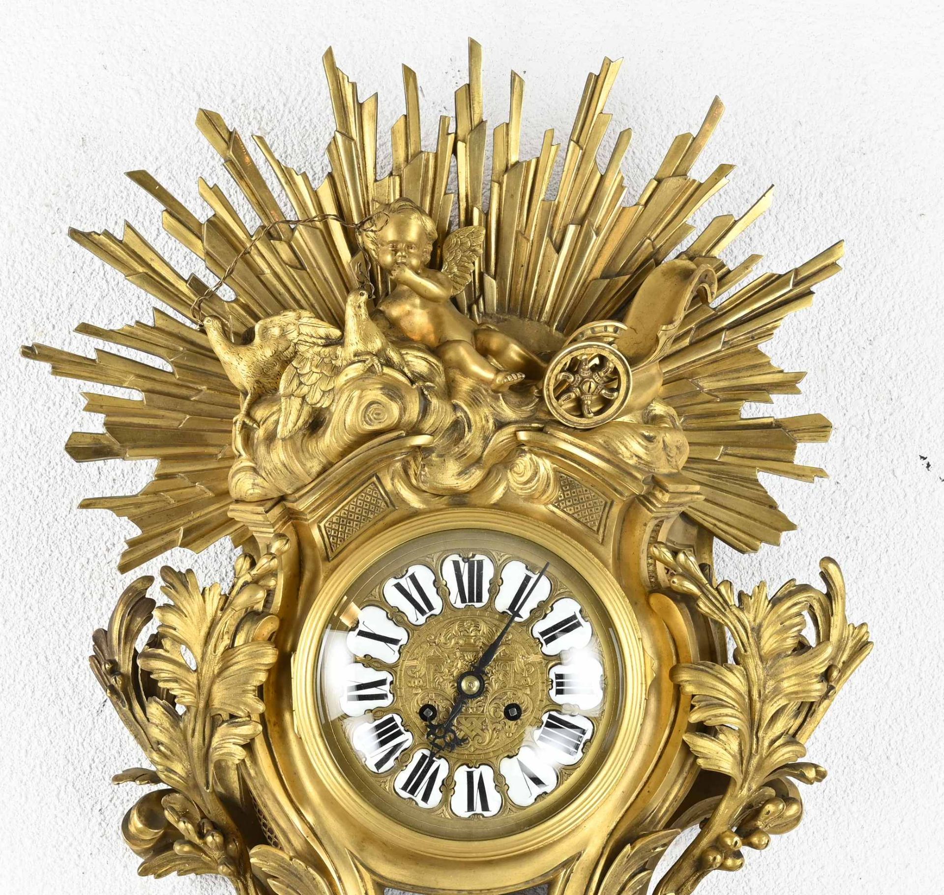 19th century French cartel clock, 1850 - Image 2 of 3