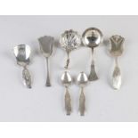 Lot silver spoons, 7x