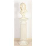 Bust on pedestal