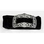 Belt with silver buckle