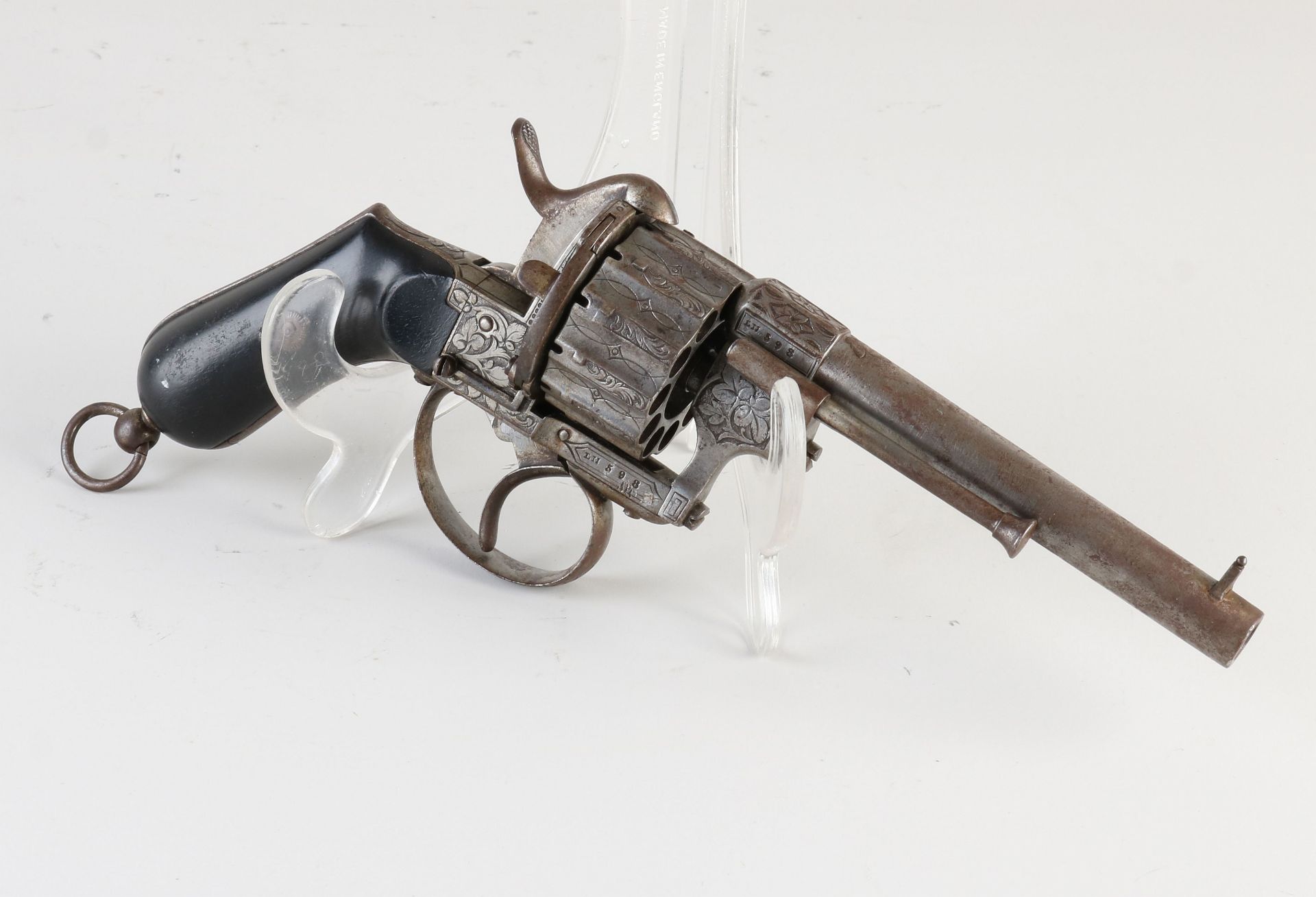 Rare drum revolver, L 24 cm.