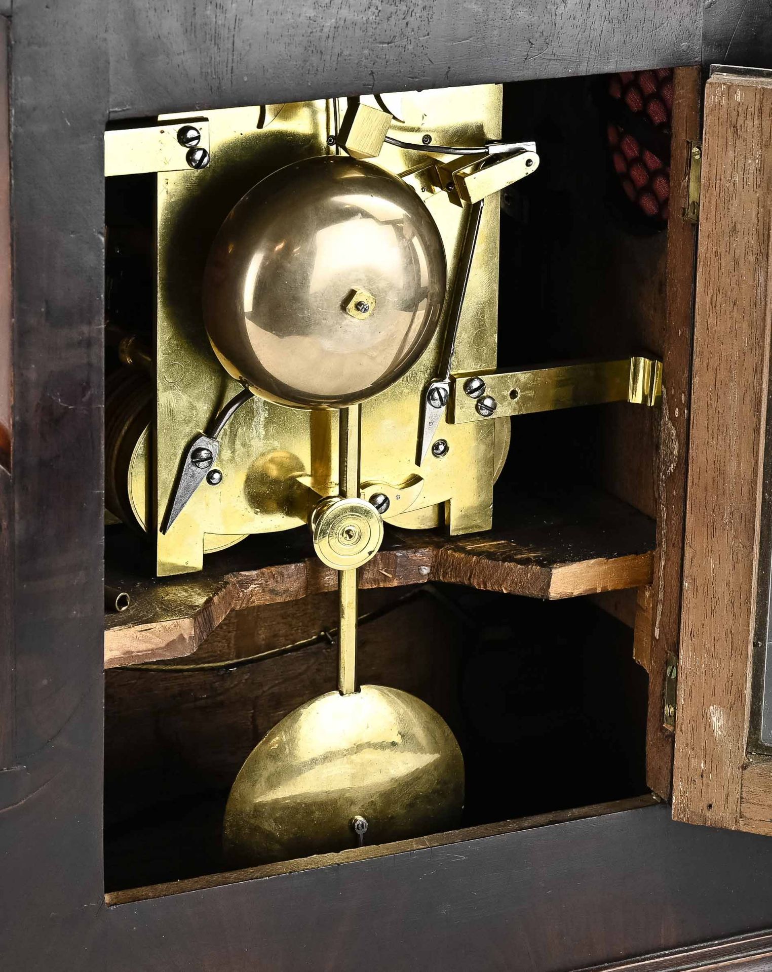 19th century English bracket clock, H 55 cm. - Image 2 of 2