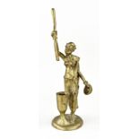 African bronze figure, H 37 cm.
