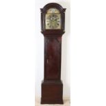 18th century English grandfather clock, H 208 cm.