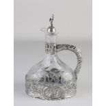 Decanter with silverware