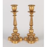 Two French Empire candlesticks, H 22.5 cm.