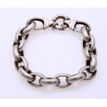 Silver jasseron bracelet