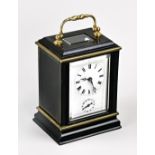 Antique French lacquer travel alarm clock