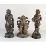 Three antique terracotta figures