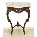 French wall console table