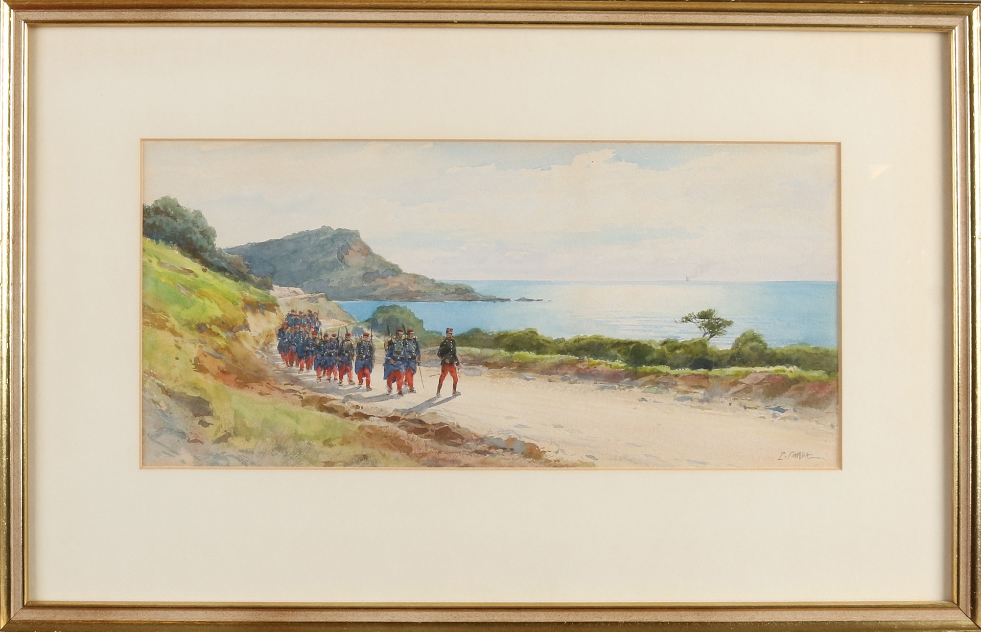 Pierre Comba, Infantrymen along the coast