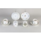 4x Meissen cup + saucer