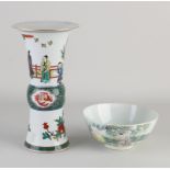 Chinese bowl + vase