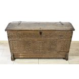 18th century oak chest, 1750