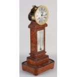 Antique French mantel clock with barometer, 1850