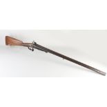 Antique cubbelloops hunting rifle, L 118 cm.
