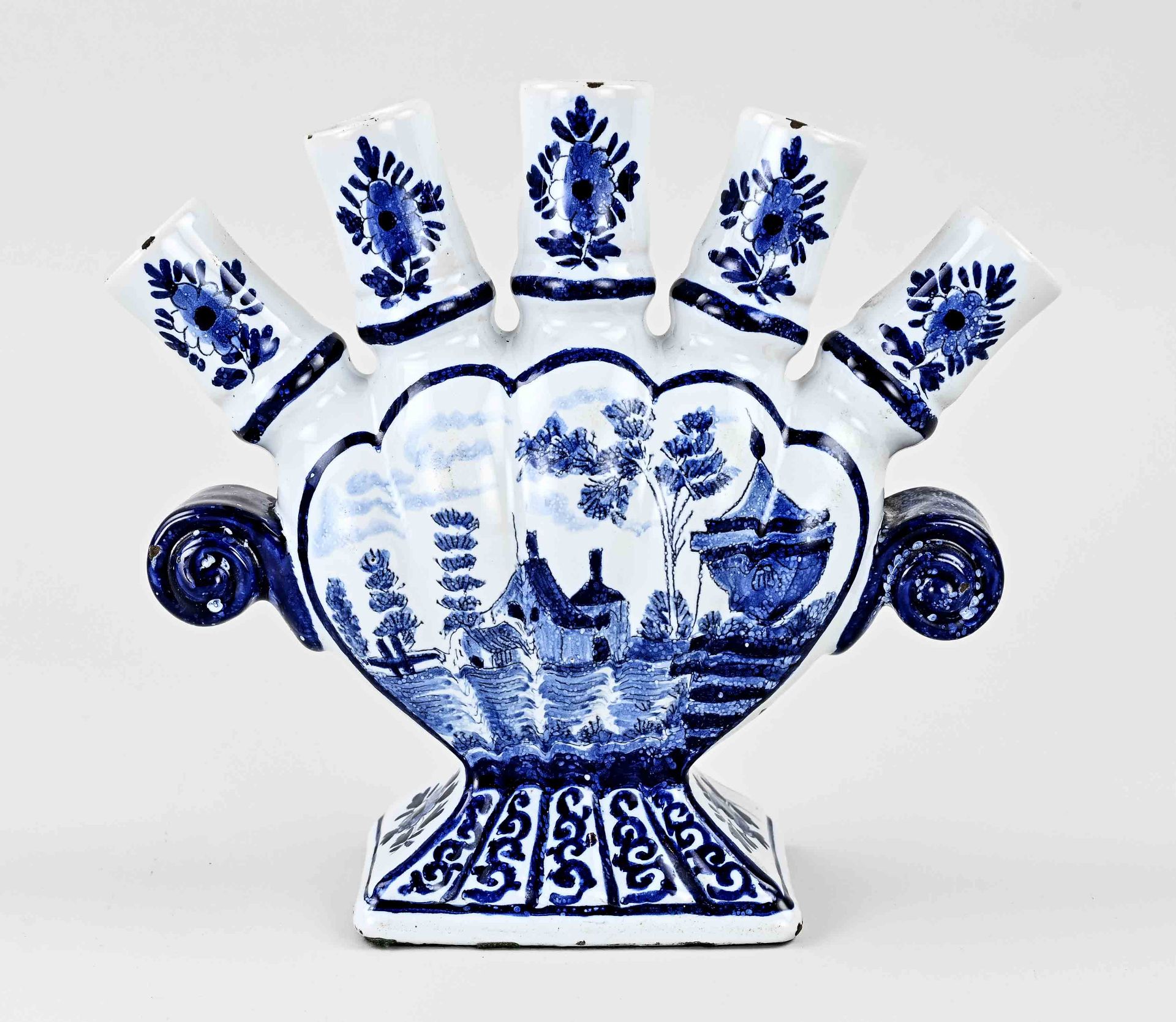 Antique Delft tulip vase, 1880 - Image 2 of 3